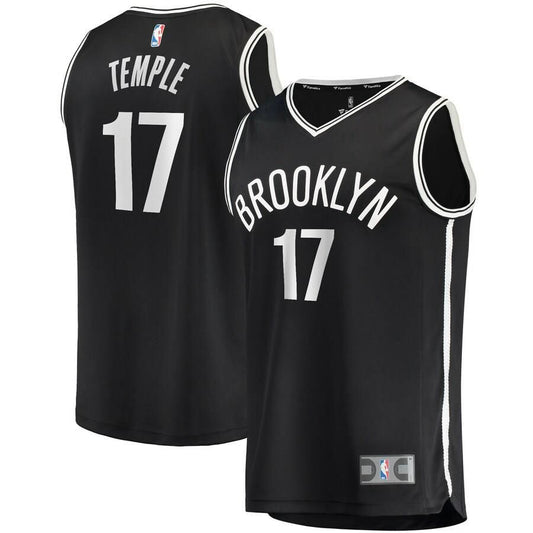 Brooklyn Nets Garrett Temple Fanatics Branded Fast Break Player Icon Jersey Kids - Black | Ireland S0416L5