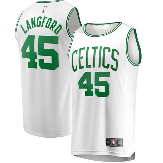 Boston Celtics Romeo Langford Fanatics Branded Replica Fast Break Player Association Jersey Mens - White | Ireland K6570P5