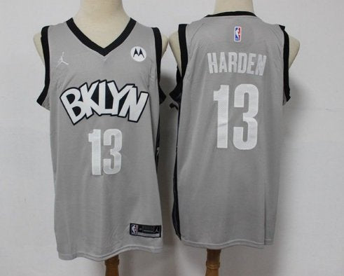 Brooklyn Nets #13 James Harden Jersey Gray
