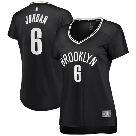 Brooklyn Nets DeAndre Jordan Fanatics Branded Replica Fast Break Icon Jersey Womens - Black | Ireland F3722T1