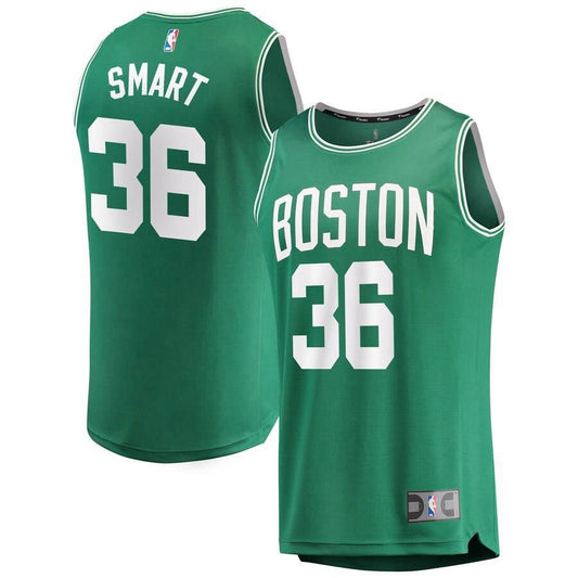 Boston Celtics Marcus Smart Fanatics Branded Replica Fast Break Player Jersey Mens - Green | Ireland U5237W9