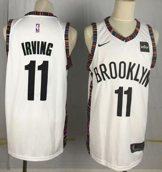 Brooklyn Nets #11 Kyrie Irving Jersey White City