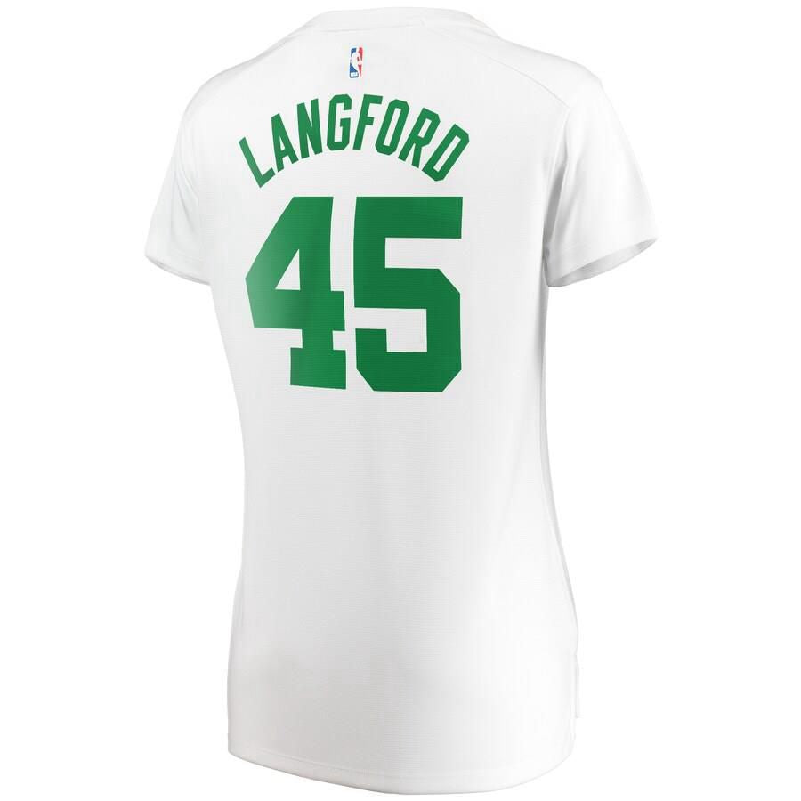 Boston Celtics Romeo Langford Fanatics Branded Replica Fast Break Player Association Jersey Womens - White | Ireland V3125D5