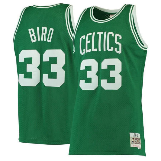 Boston Celtics Larry Bird Mitchell and Ness 1985-86 Hardwood Classics Swingman Jersey Mens - Green | Ireland Q6605O8