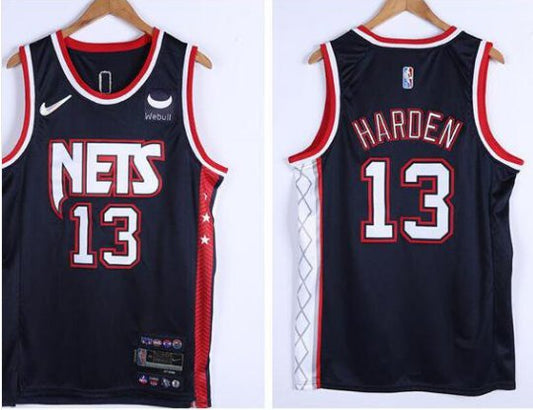 Brooklyn Nets #13 James Harden 75th Jersey Navy Blue