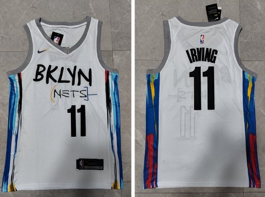 Brooklyn Nets #11 Kyrie Irving 2022-23 City Jersey White