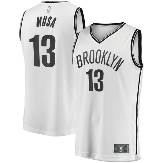 Brooklyn Nets Dzanan Musa Fanatics Branded Fast Break Player Association Jersey Mens - White | Ireland W7005Q5