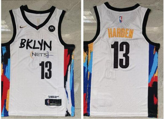 Brooklyn Nets #13 James Harden 2021 City Jersey White