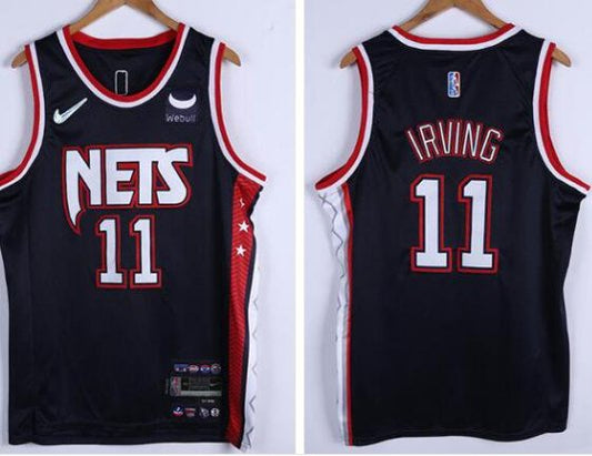 Brooklyn Nets #11 Kyrie Irving City Jerseys Navy Blue