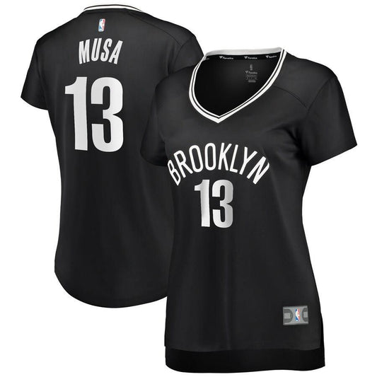 Brooklyn Nets Dzanan Musa Fanatics Branded Fast Break Player Icon Jersey Womens - Black | Ireland Q5211Q5