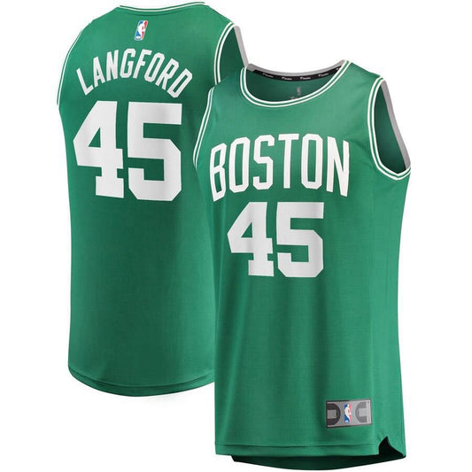 Boston Celtics Romeo Langford Fanatics Branded Replica Fast Break Player Icon Jersey Mens - Green | Ireland N8622Q0